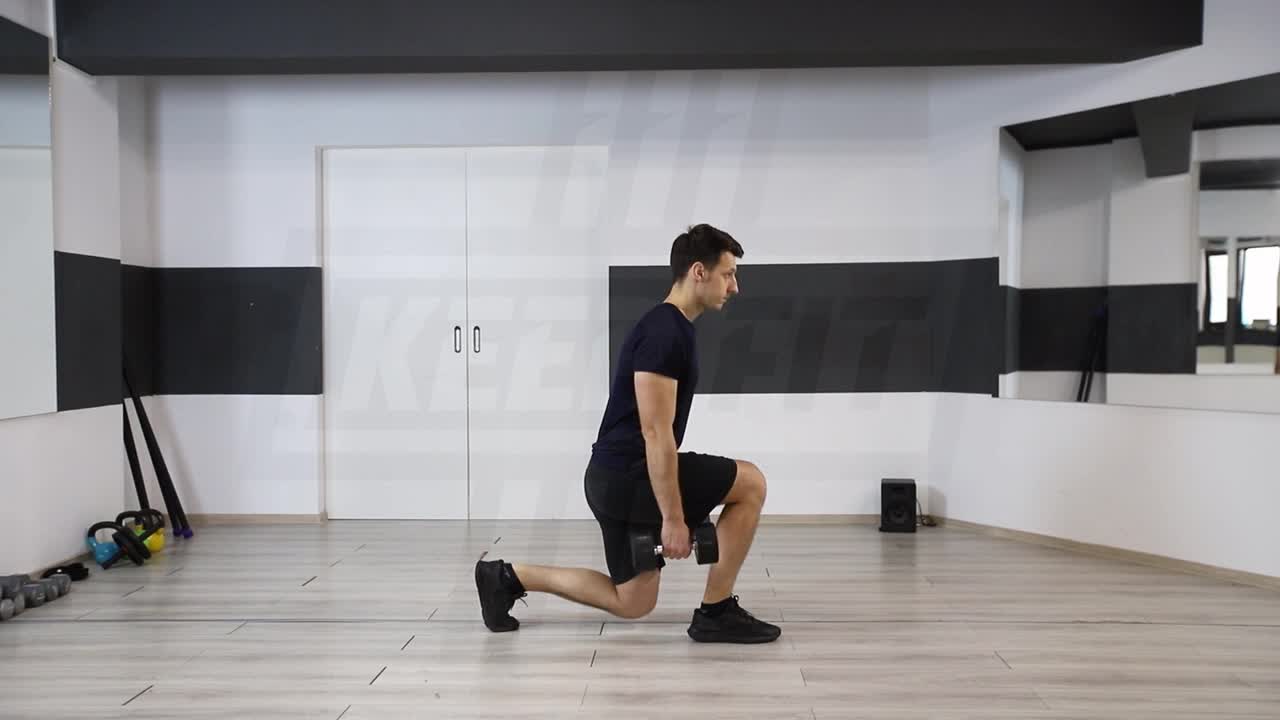 Dumbbell Split Jump