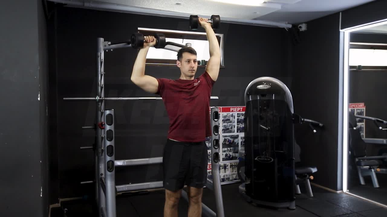 Alternating Dumbbell Shoulder Press