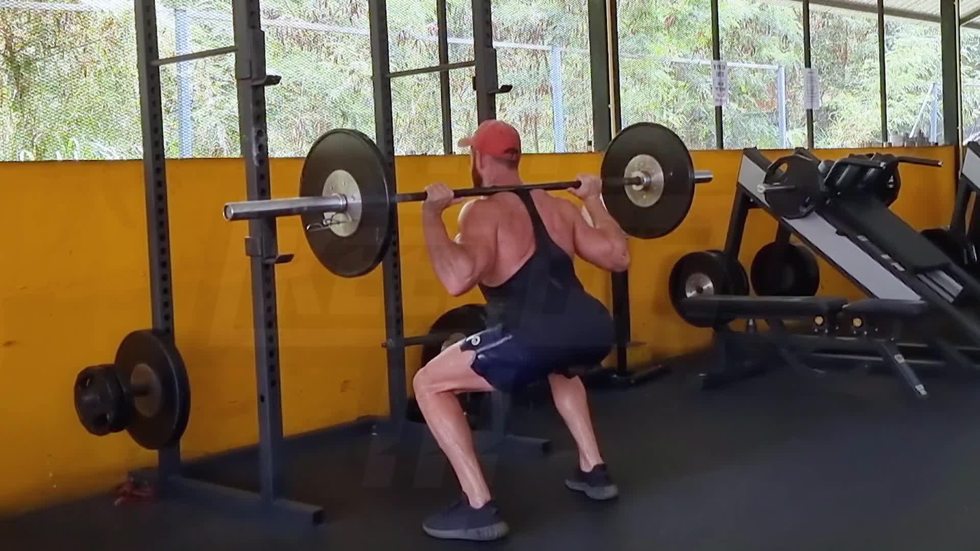 Wide-Stance Barbell Squat