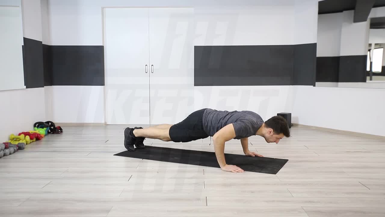 Triple-Stop Pushup