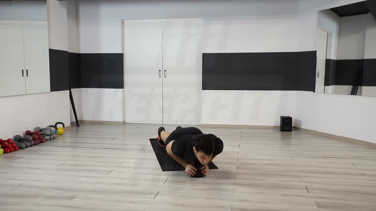 Close-Grip Medicine Ball Pushup