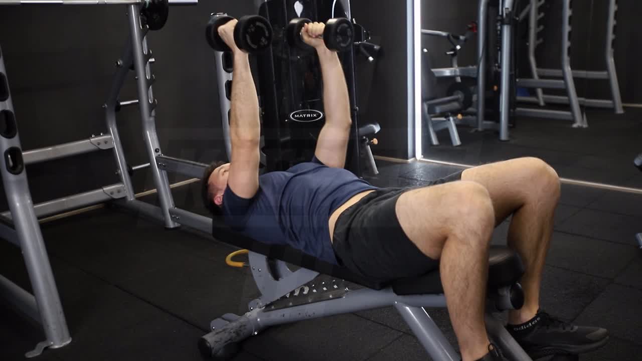 Neutral-Grip Dumbbell Bench Press