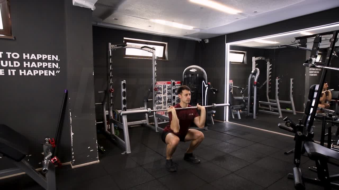 Barbell Front Squat To Push Press