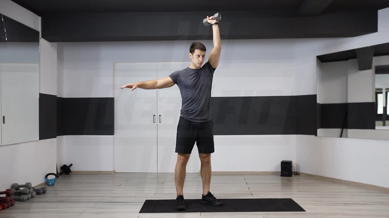 Single-Arm Dumbbell Shoulder Press