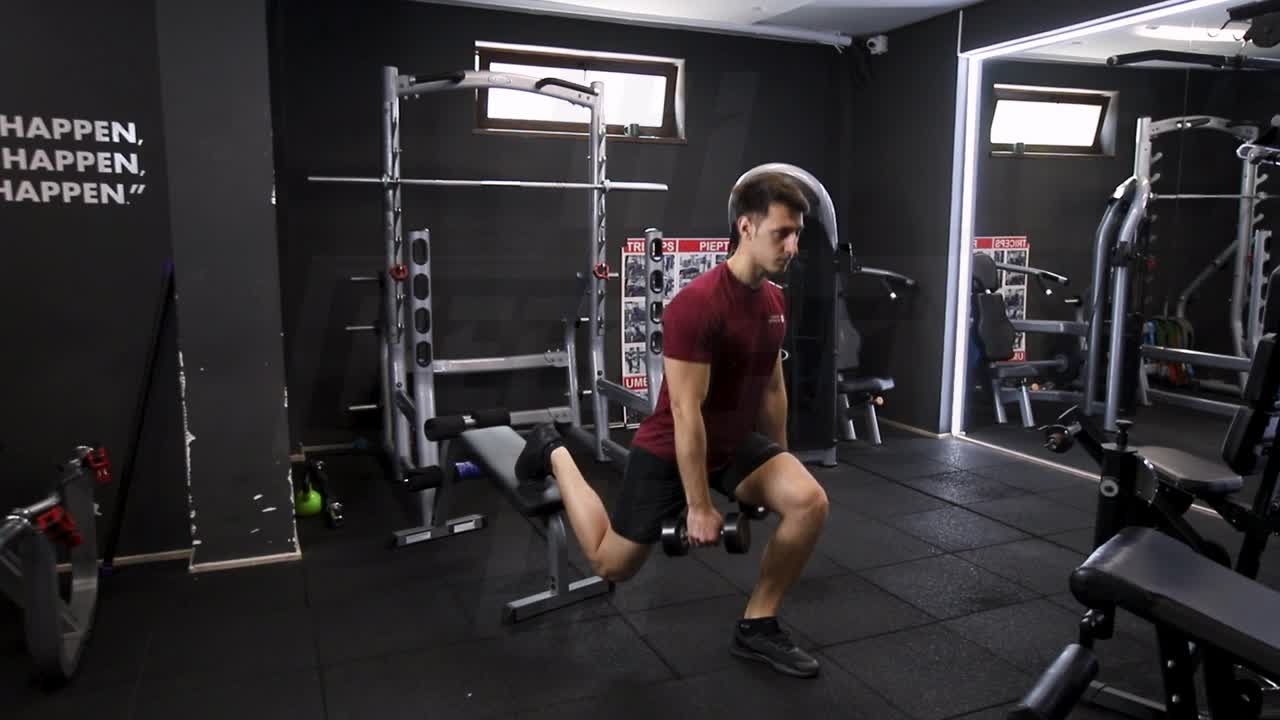 Back-Foot Elevated Dumbbell Split Squat