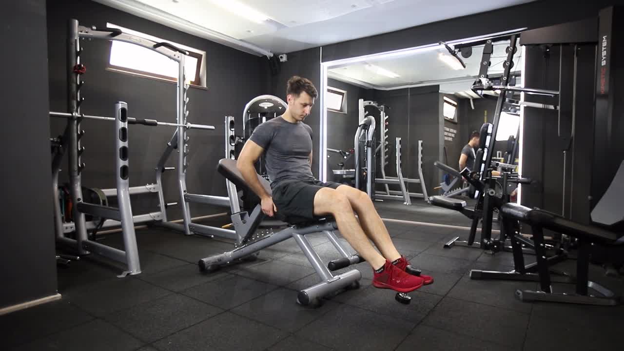 Seated Dumbbell Toe Raise