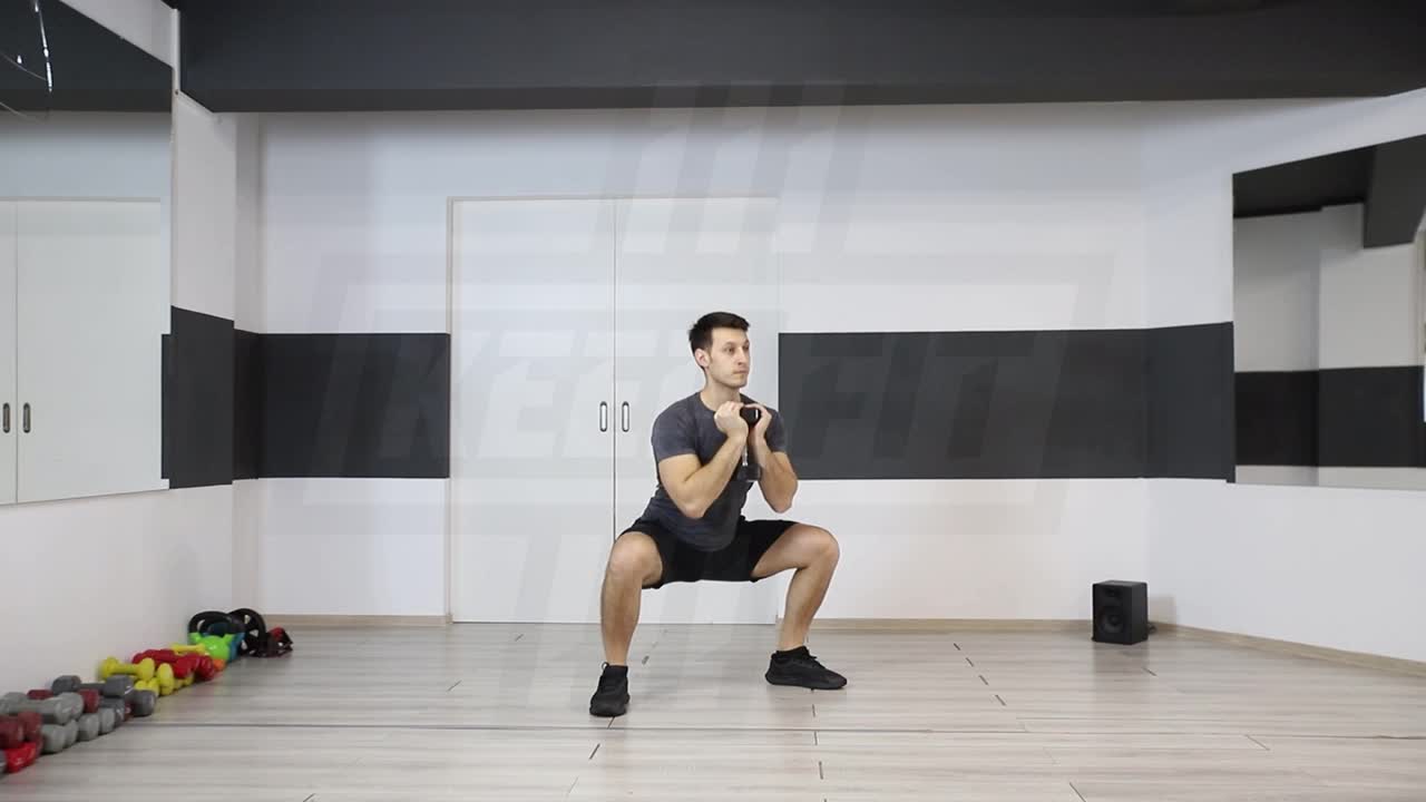Wide-Stance Goblet Squat