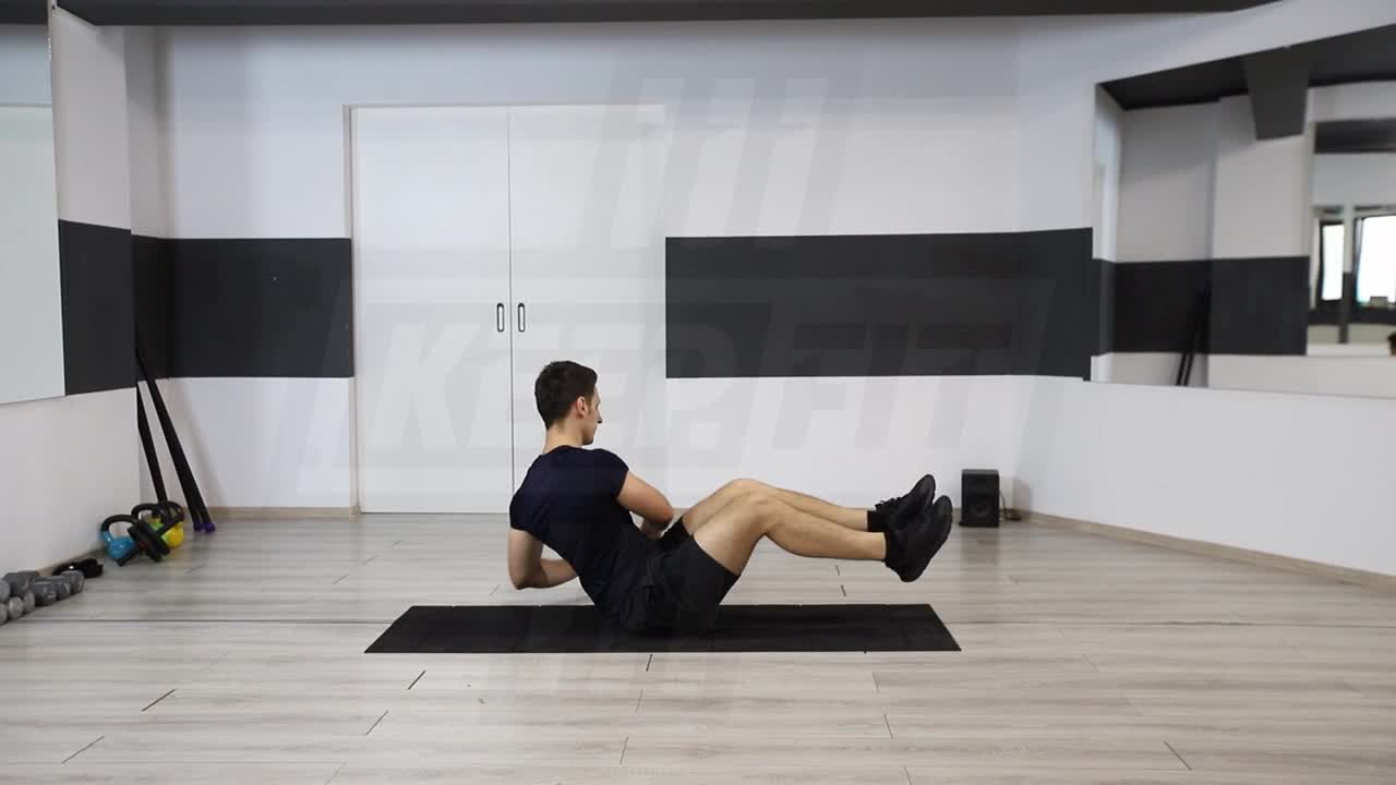 Elevated-Feet Russian Twist