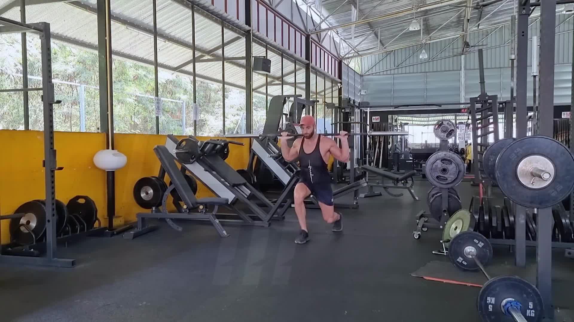 Walking Barbell Lunge