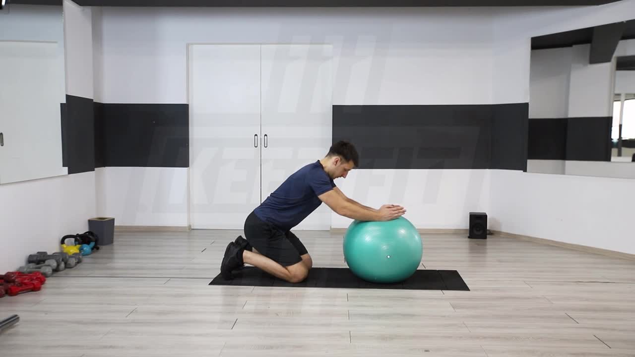 Swiss Ball Reach, Roll And Lift