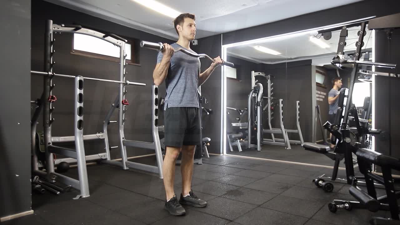 Wide-Grip EZ-Bar Biceps Curl