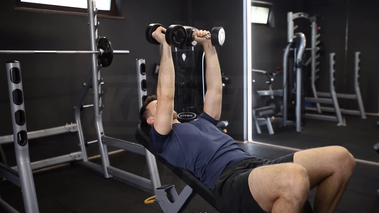 Neutral-Grip Dumbbell Incline Bench Press