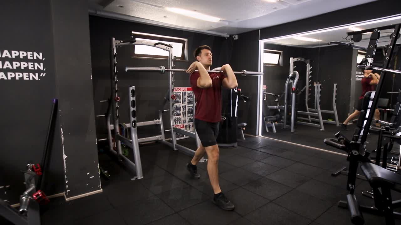 Barbell Front Split Squat