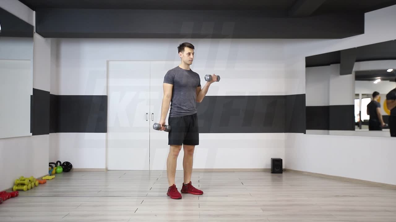Standing Alternating Dumbbell Curls