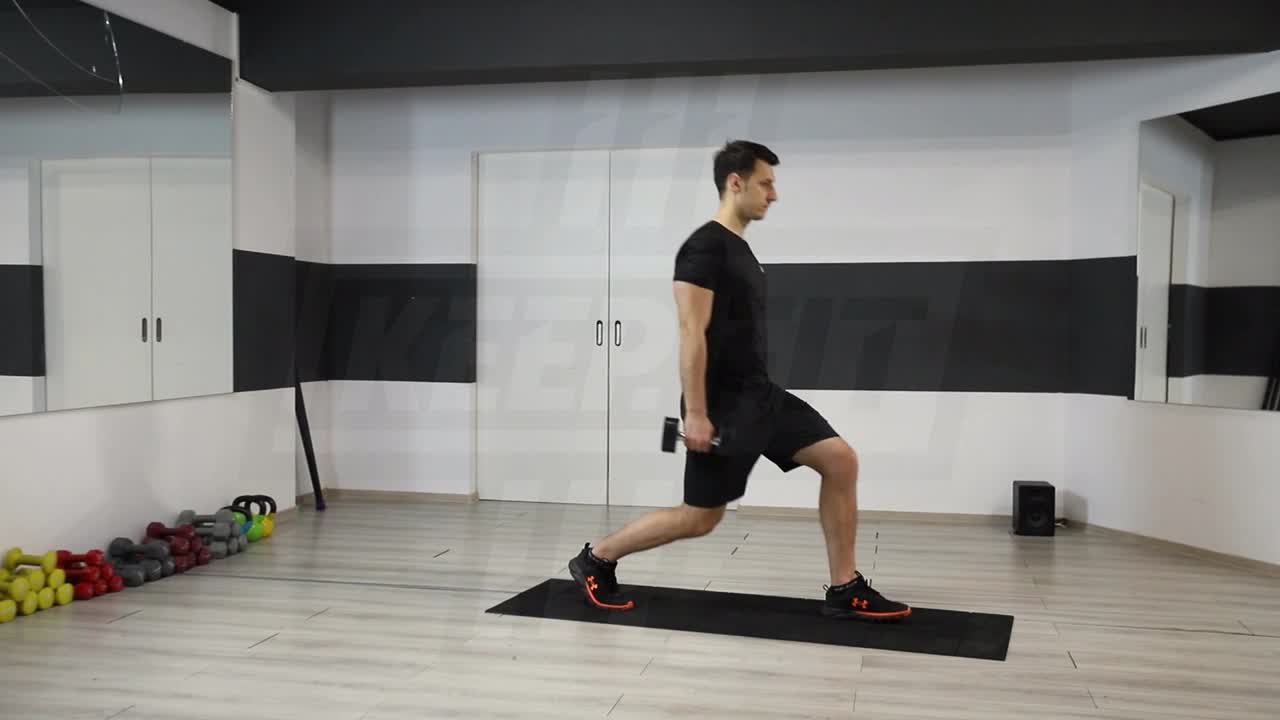 Alternating Dumbbell Lunge