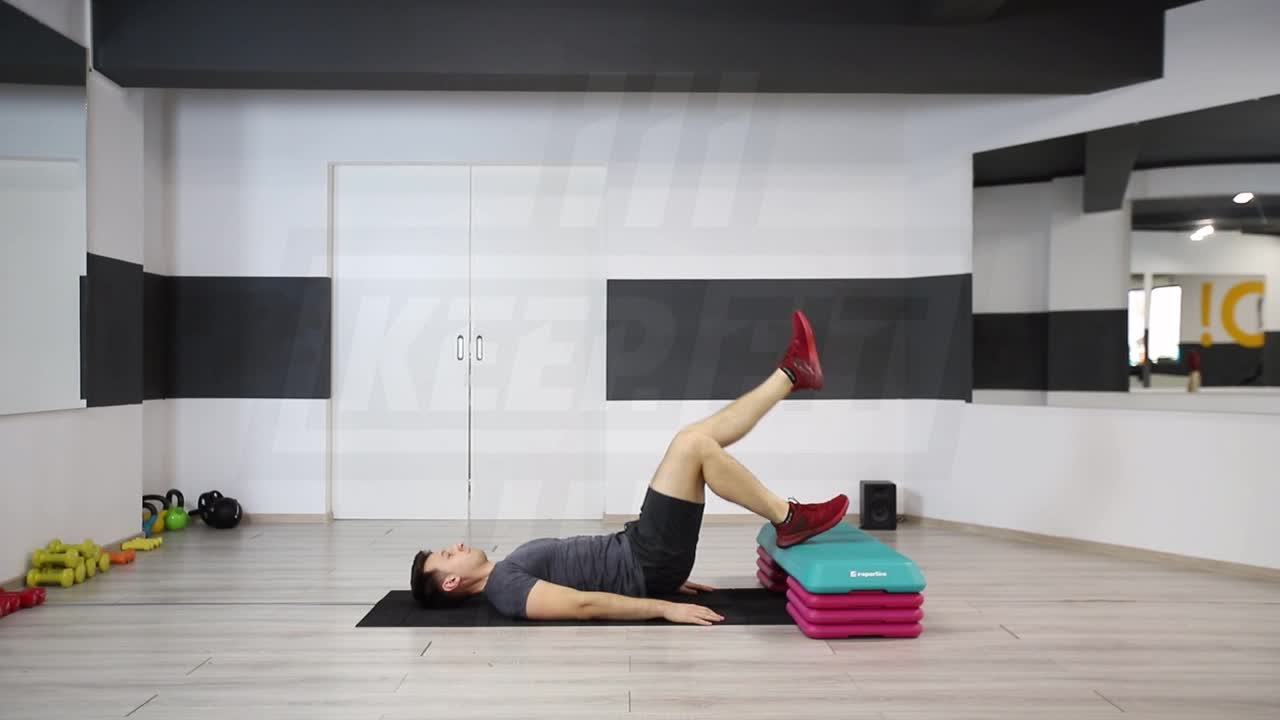 Single-Leg Hip Raise With Foot On Bench