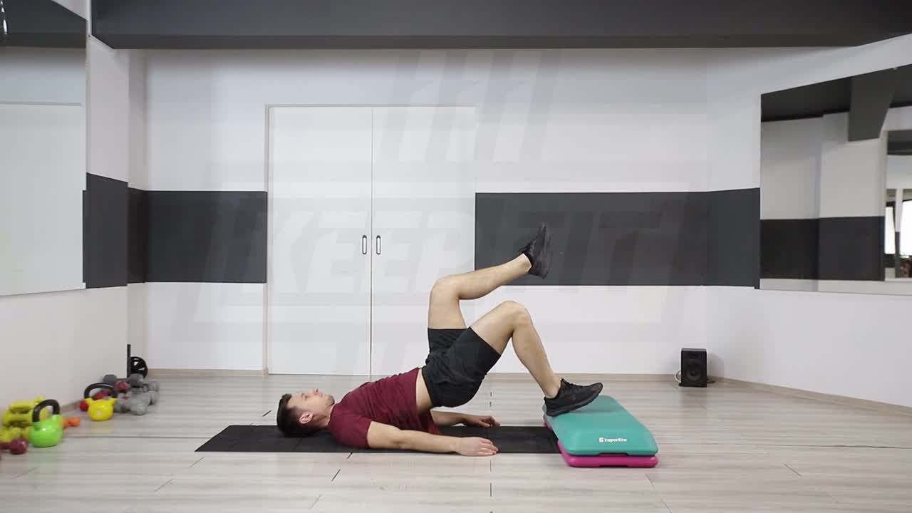 Single-Leg Hip Raise With Foot On Step