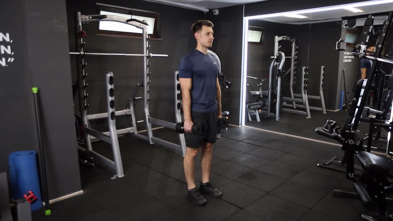 Reverse Dumbbell Crossover Lunge