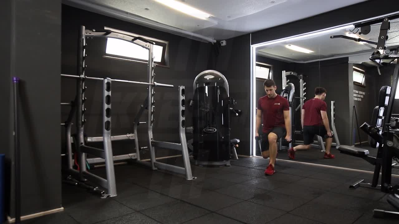 Walking Dumbbell Lunge