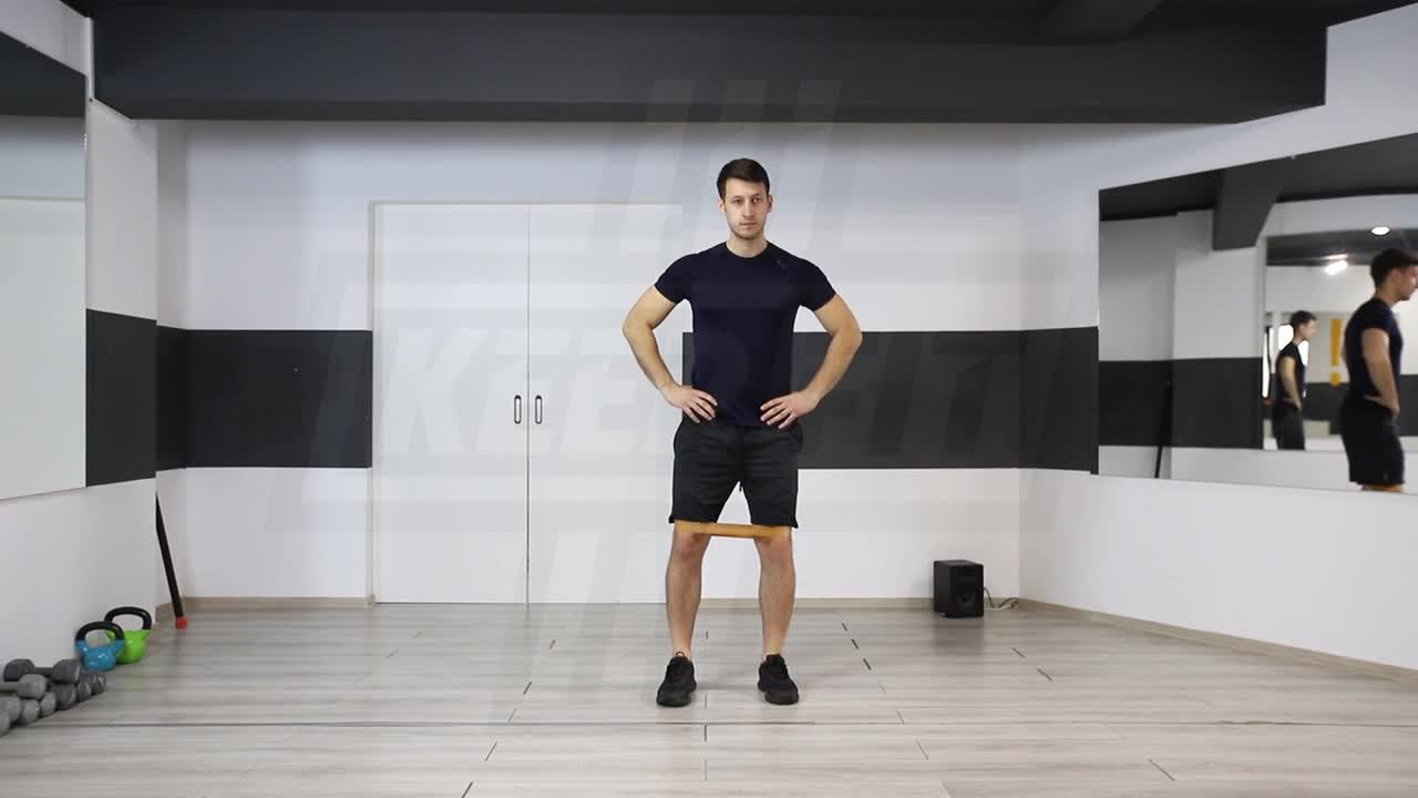 Lateral Walks With Band At Knees