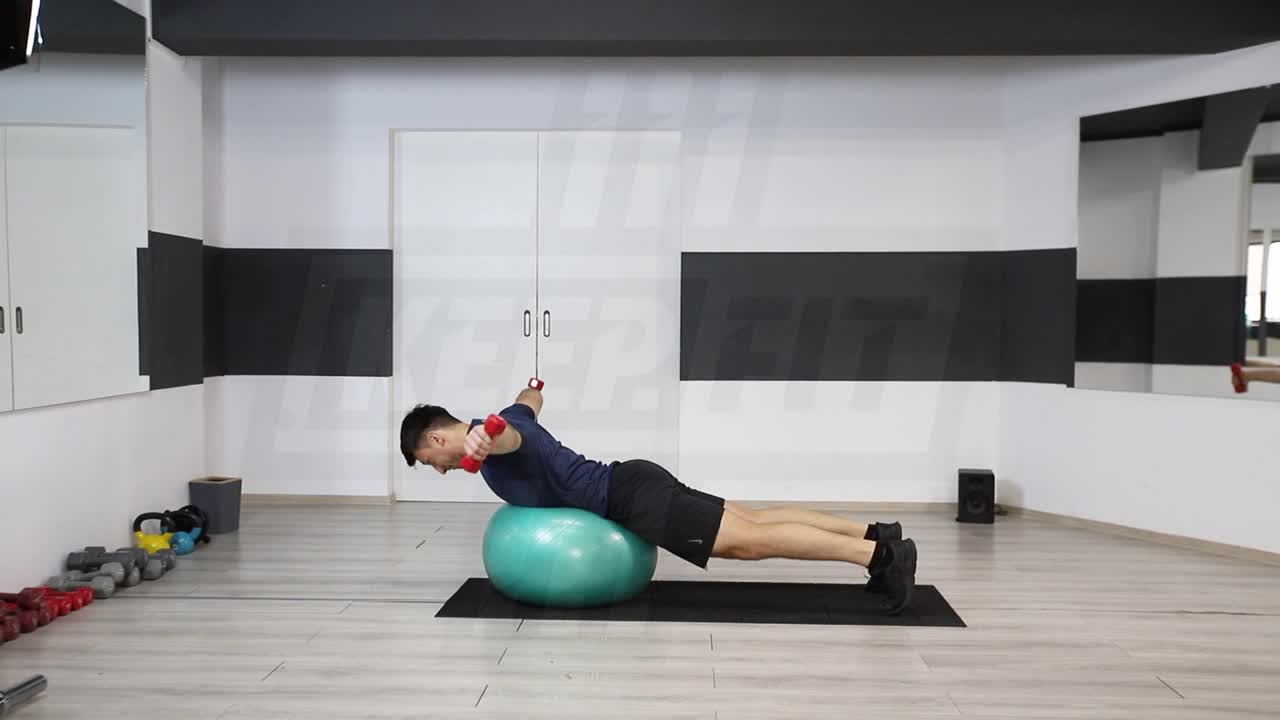 Swiss Ball T Raise