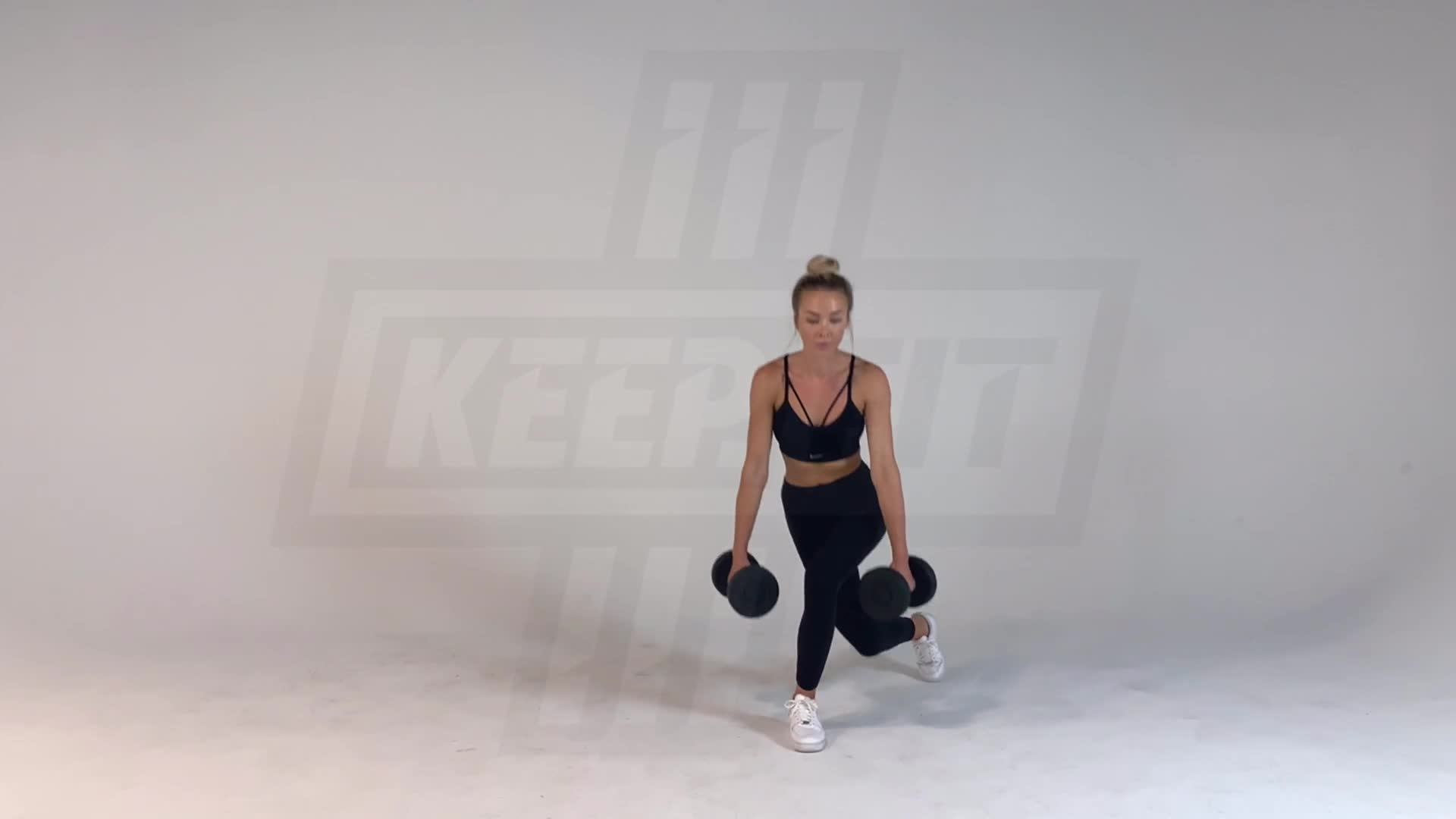 Dumbbell Curtsy Lunges