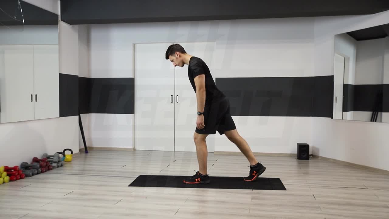 Bent-Leg Calf Stretch