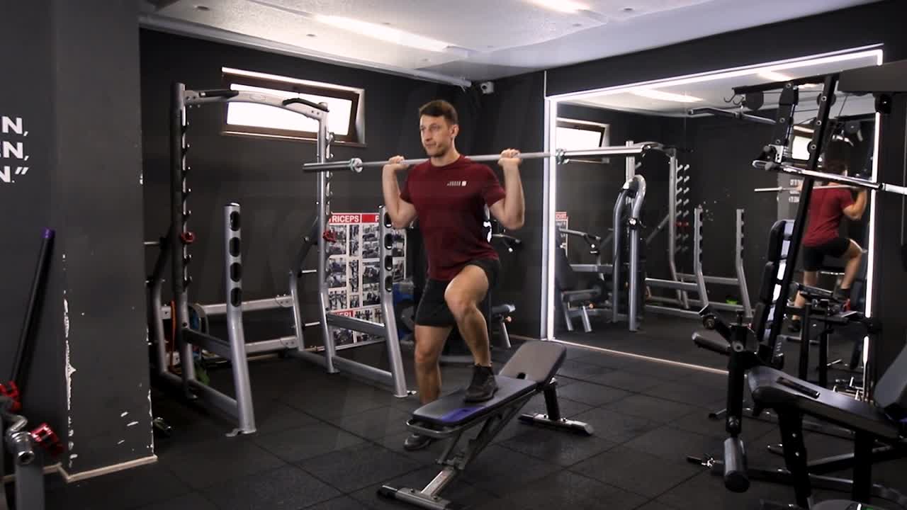 Barbell Lateral Step-Up