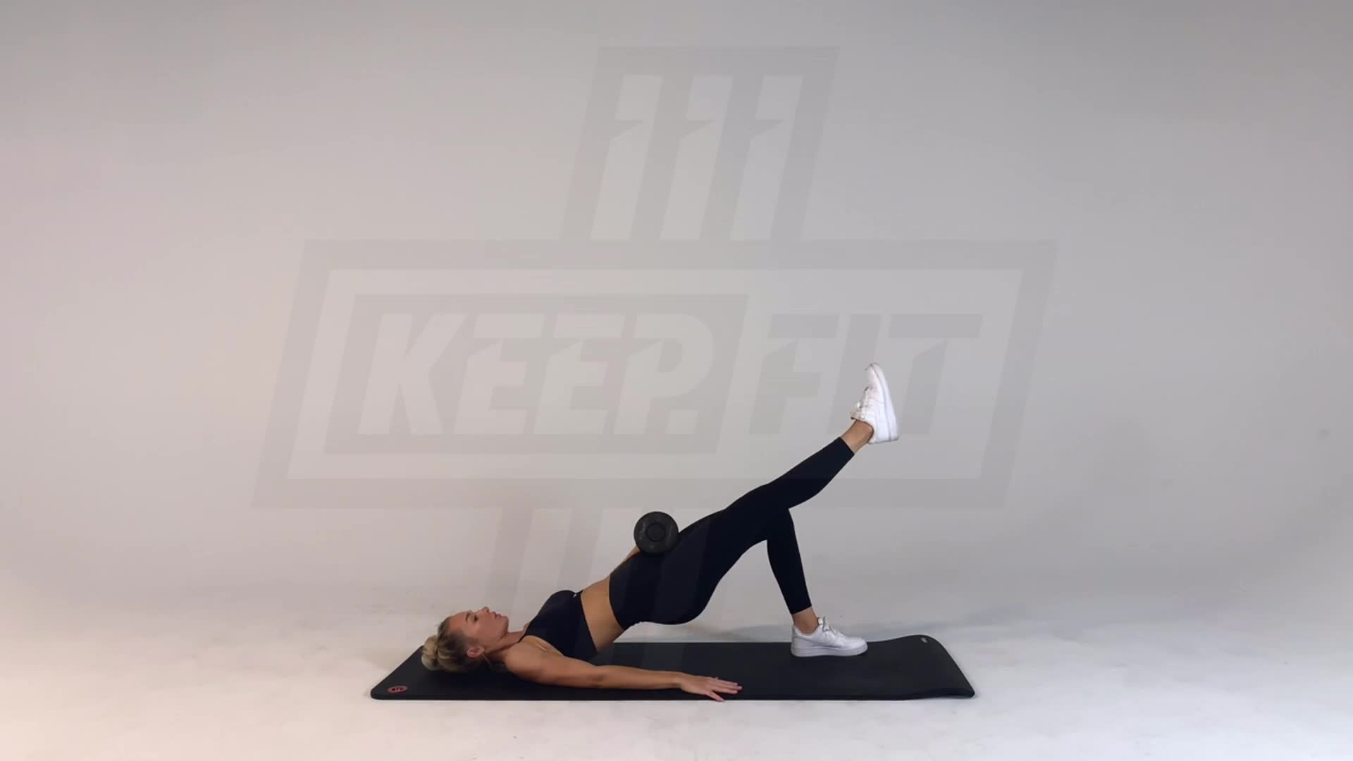 Dumbbell Single Leg Glute Bridge