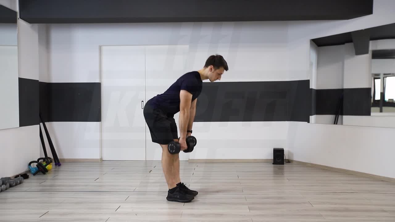 Dumbbell Straight-Leg Deadlift
