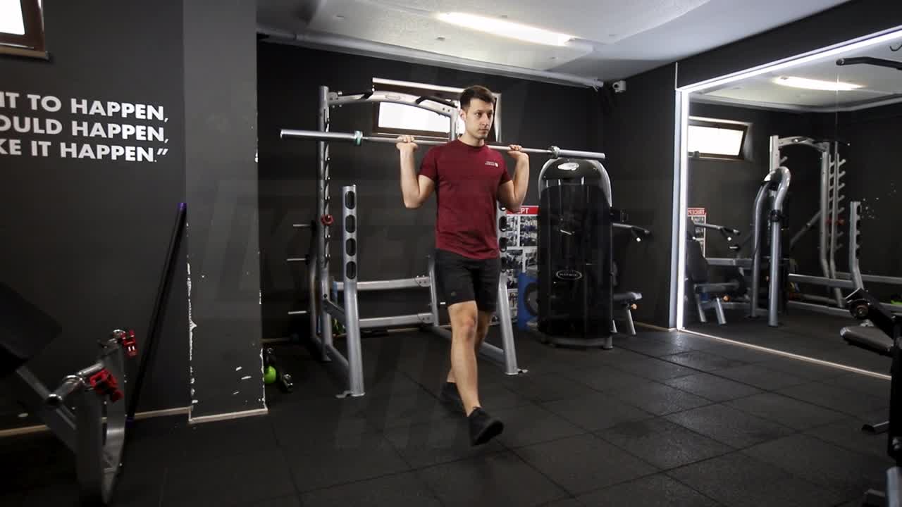 Alternating Barbell Forward Lunge