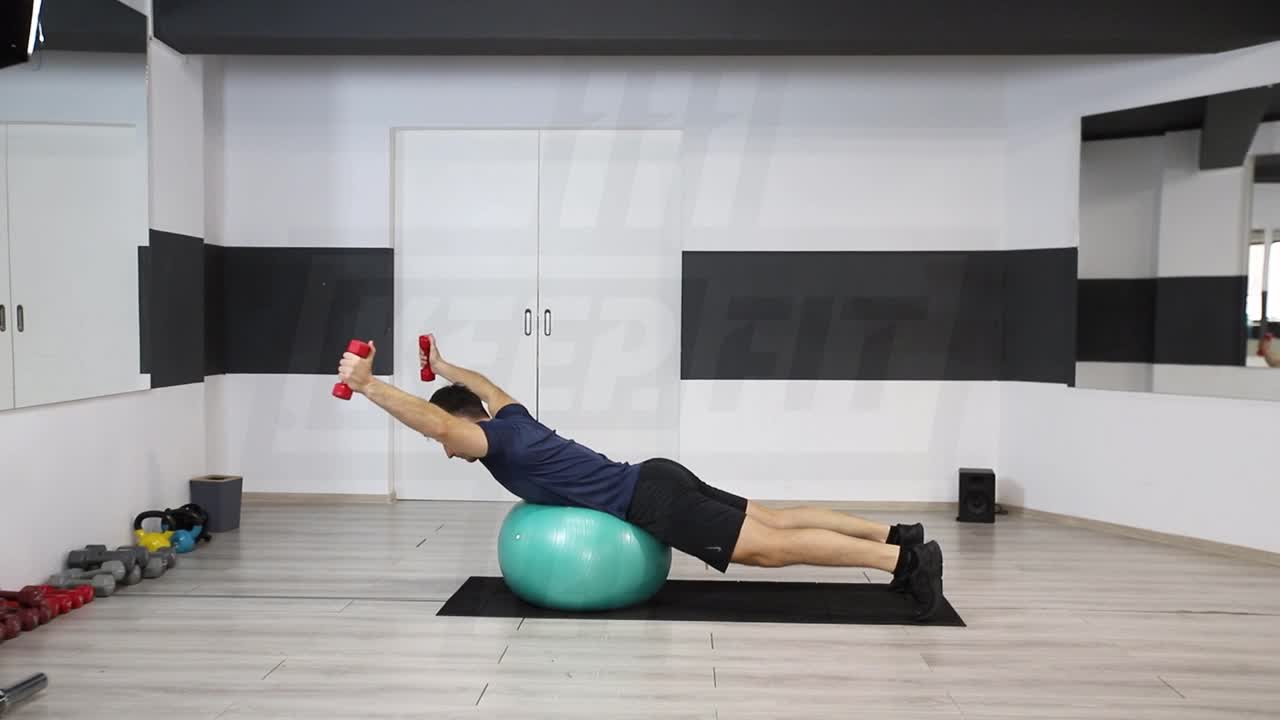 Swiss Ball Y Raise