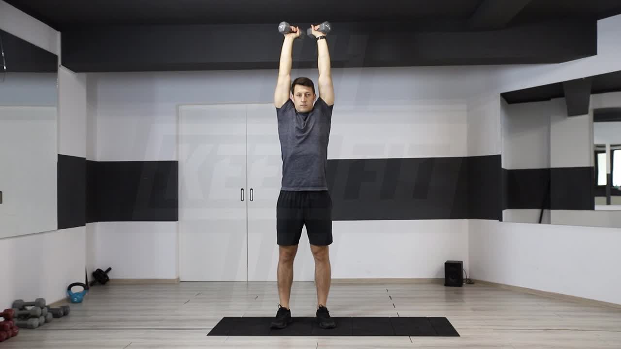 Overhead Dumbbell Shrug