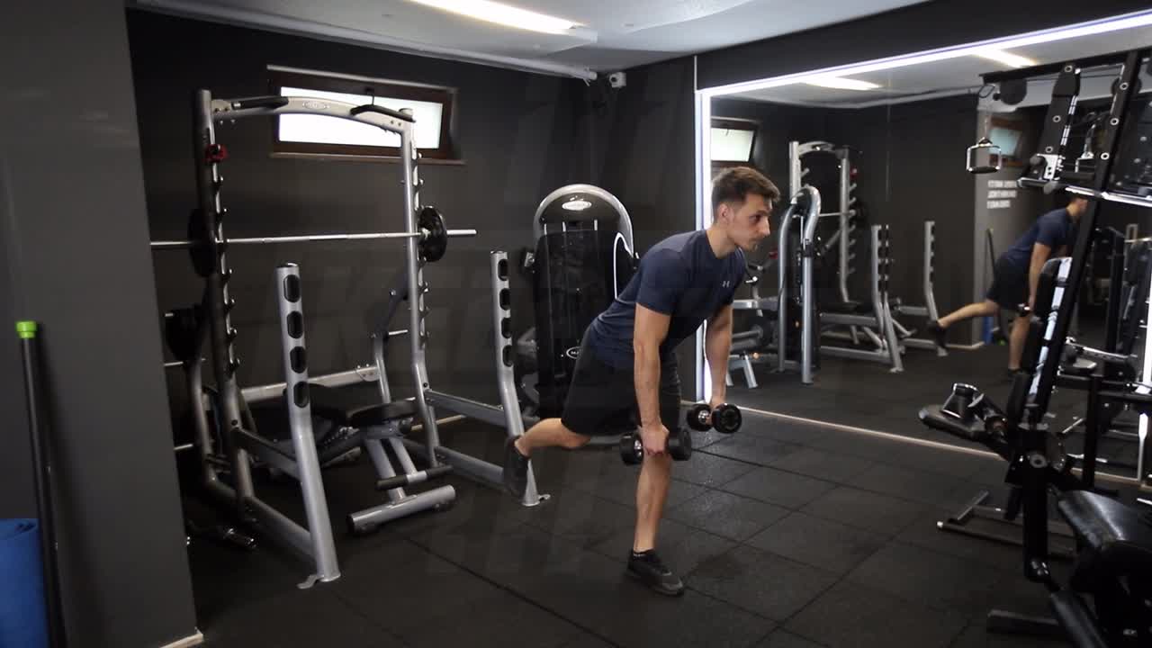 One-Legged Dumbbell Row