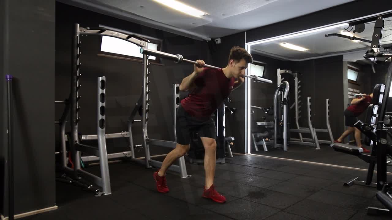 Split Barbell Good Morning