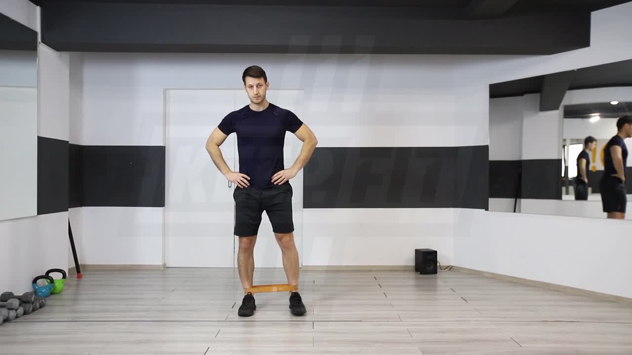 Lateral Walks With Band At Ankles