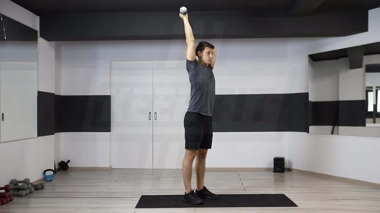 Single-Arm Dumbbell Overhead Triceps Extension